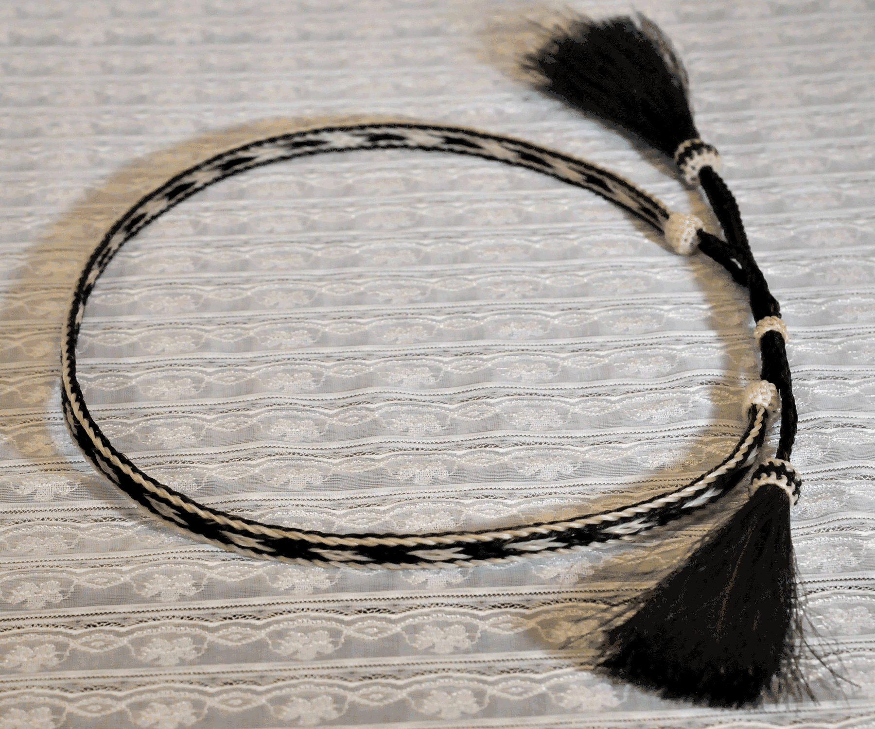 Twisted Horsehair Hat Band black/sable